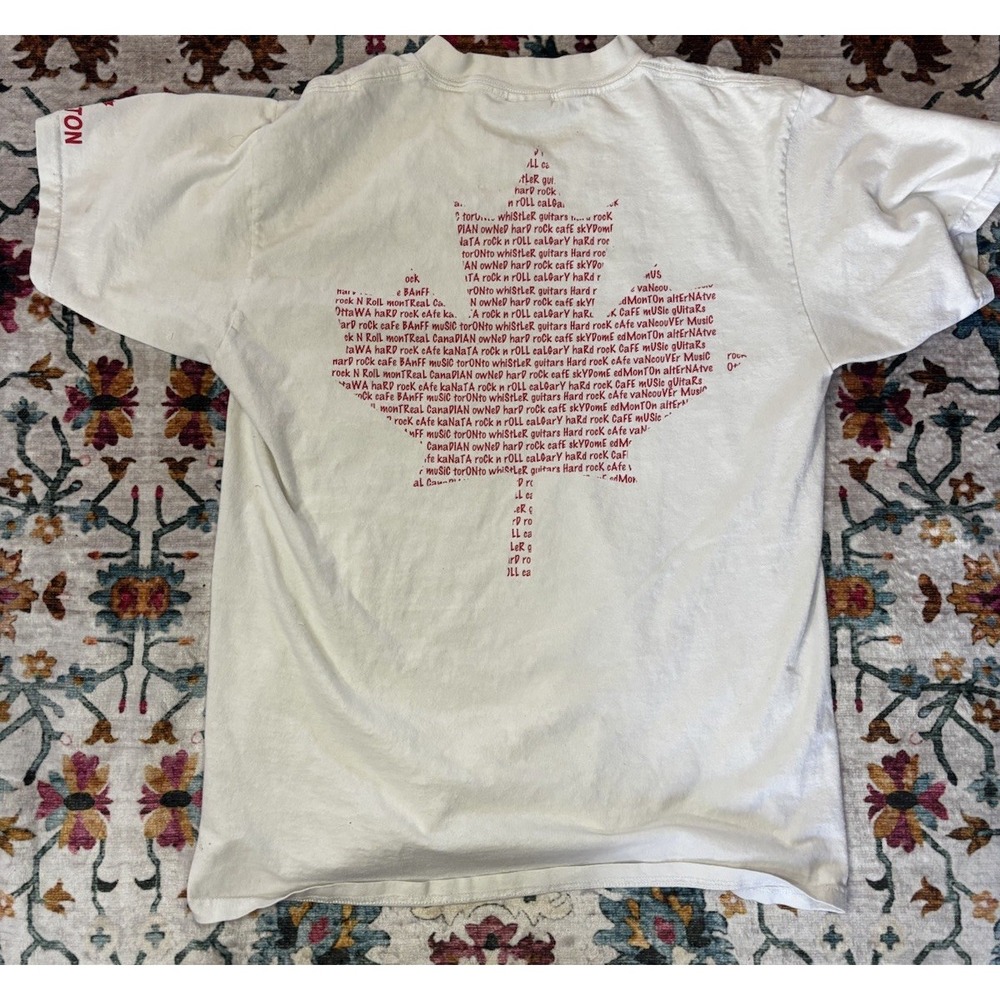 🇨🇦Vintage Hard Rock Cafe Canada T Shirt Size Large CANADA DAY 96'- Edmonton - Picture 8 of 8